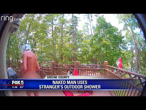 Naked man uses stranger's shower