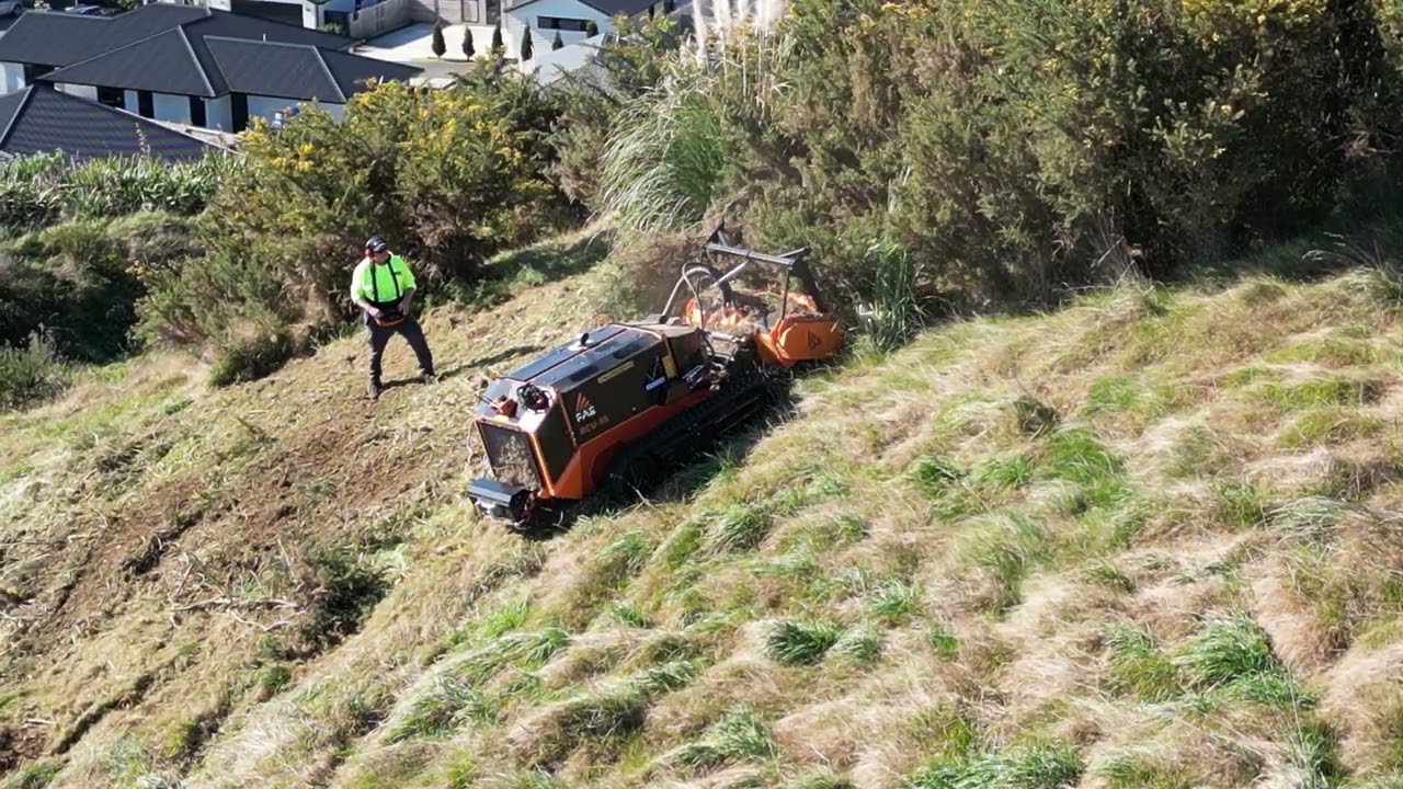 Steep Slope Gorse Mulching, Tauranga