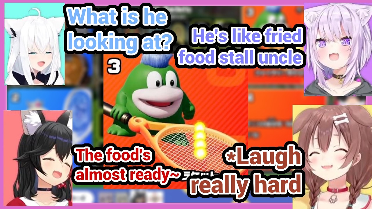 Korone Laughs Really Hard at Spike's Face, Then Has a Really Passionate Match with Fubuki Okayu Mio!