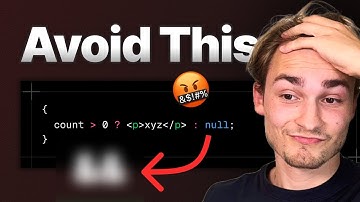 React Conditional Rendering Mistakes 🚨