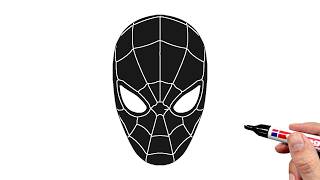 How To Draw Spider-Man Miles Morales Mask