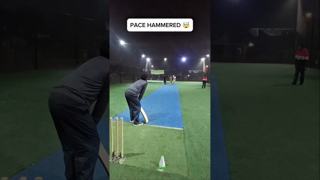 Cricket pace hammered moments 🔥.....Indoor Cricket 🏏