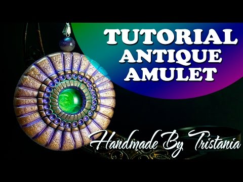 ☀Antique Amulet.Polymer clay tutorial.Pendant☀Мастер-класс:Античный Амулет из полимерной глины☀DIY☀