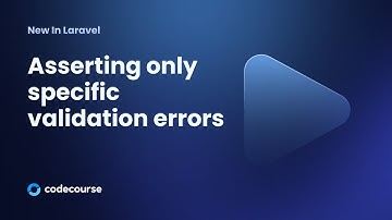 New in Laravel: Asserting only specific validation errors
