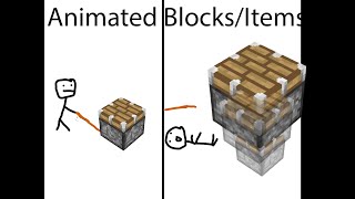 How To Use Display Entites  - Animated Blocks And Items!!