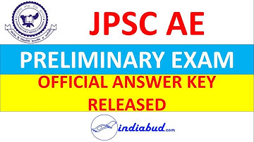 JPSC AE | CIVIL & MECHANICAL | PRE EXAM | OFFICIAL ANSWER KEY RELEASED