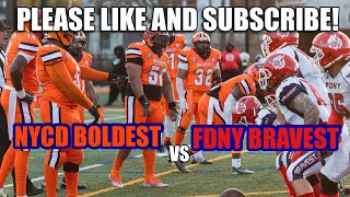 NYCD Boldest Football Vs FDNY Bravest Football! BOLDEST VS BRAVEST! (4/20/24)