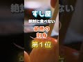 【1位は皆んなが大好きなネタ⁉︎】寿司屋が絶対に食べない最悪の刺身　#雑学 #医学 #知恵 #医学 #高齢者 #健康 #ファッション