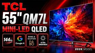 TCL QM7L 55-inch Mini-LED QLED TV Review: Epic Gaming & Movies with AI Audio!