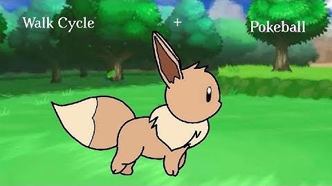 Eevee Animation || Walk Cycle + Being Caught