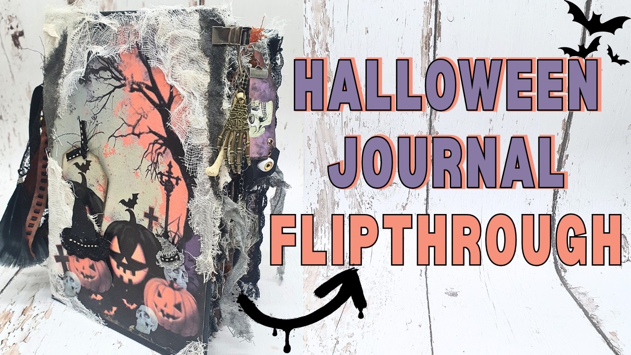 Halloween Journal Flip Through l Halloween Junk Journal l l