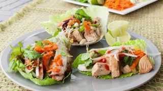 Leftover turkey recipes: asian style lettuce wraps