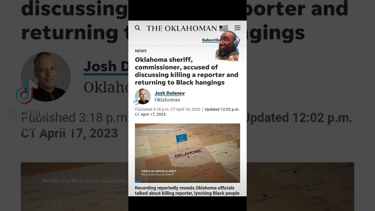 ⁣Oklahoma Sheriff and Officials discussed hanging black people. #oklahoma