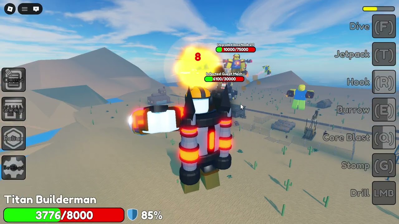 Can Titan Builderman and Multiverse Titan Guest 2.0 beat Boss Rush? The Noob Experiment Battlefront