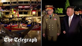 video: Kim Jong-un unveils new drones to Russia’s defence minister that rip-off US designs