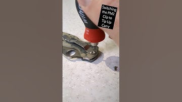 Switching the @SpydercoKnivesOfficial  PM2 Clip to TipUpCarry Position #edc #knifeoftheday #knife