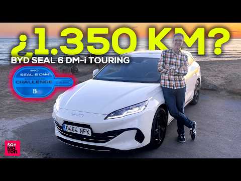 🔥 PRUEBA BYD SEAL 6 DM-I TOURING | ¿Cuántos kilómetros REALES sin repostar? | Coches SoyMotor.com