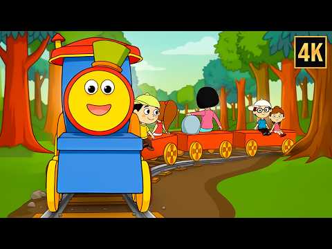 The Wheels on the train vehicles song Fun Learning Nursery Rhymes