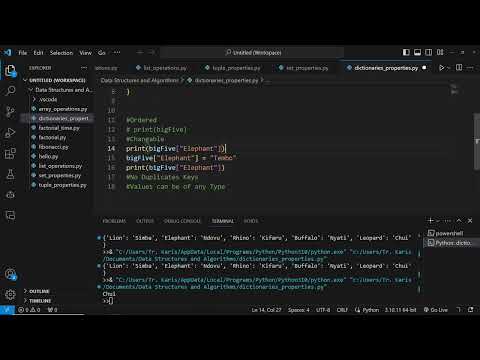 Dictionary Properties in Python
