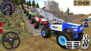 Extreme Police Monster Trucks Off-Road #3 - Extreme Racing Game stunts driving - Android GamePlay screenshot 2