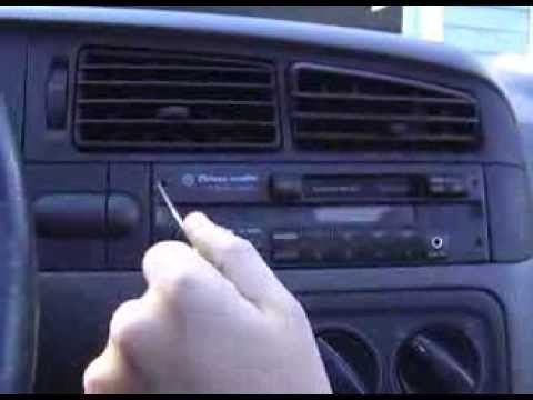 How to Remove Radio from VW Golf, Jetta 1994-1999 models ... vw polo fuse box 