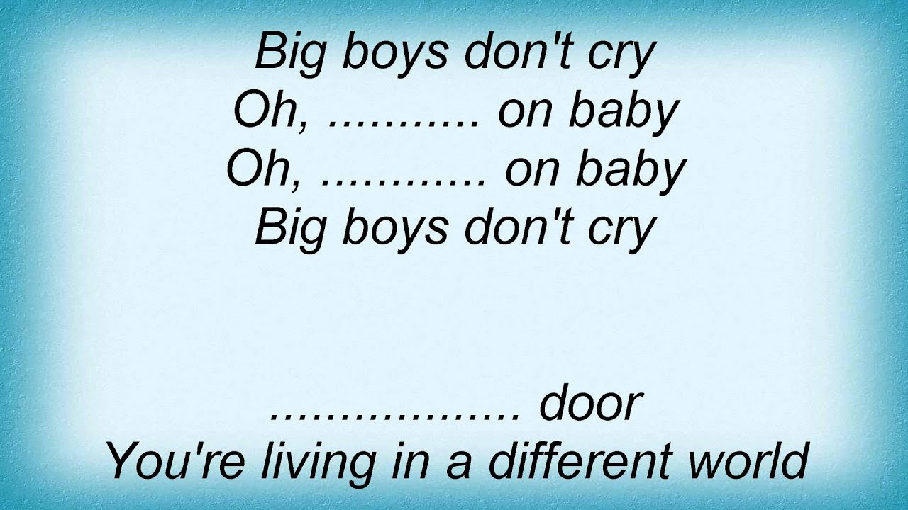 Boys dont. Boys don't Cry текст. Boys don't Cry Lyrics. Текст песни boys don't Cry. Бойс донт край Ноты.