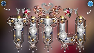 Glass Font editing video on Ps touch PixelLab step by step how to make glass font | Zarraq Creation