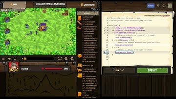 CodeCombat - Maniac Munchkins - JavaScript