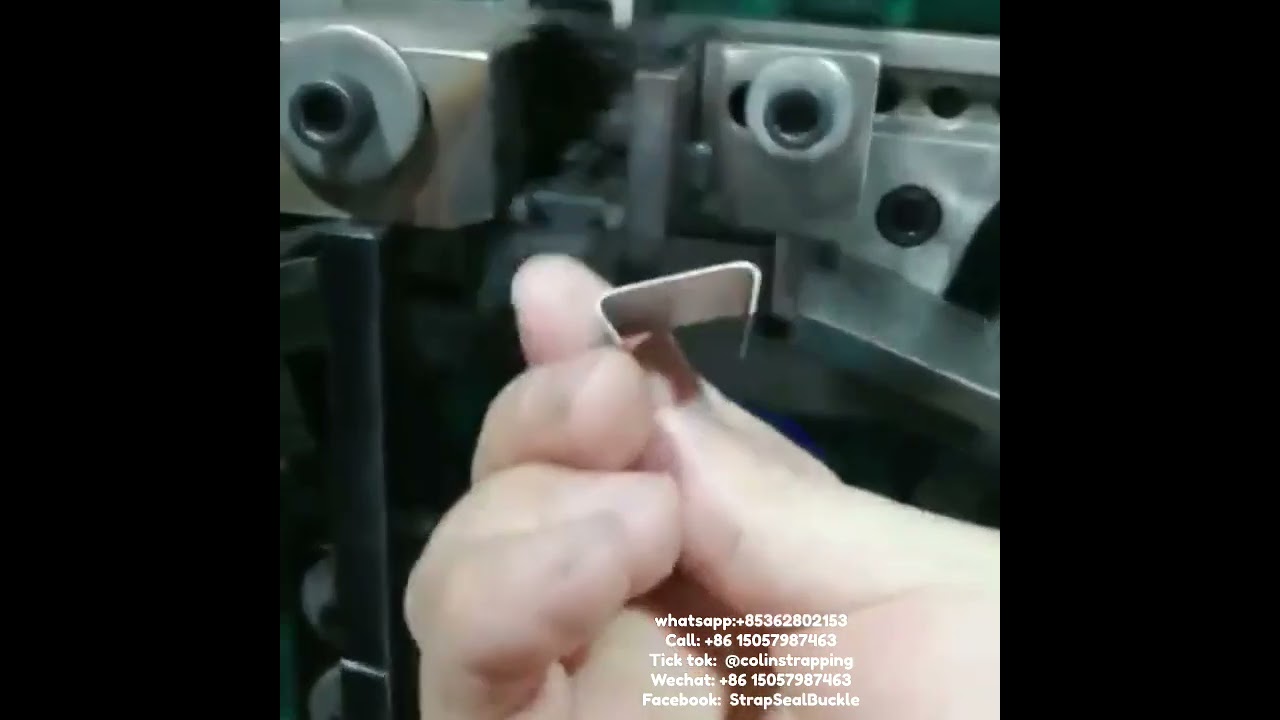 the machine of steel strap snap on seal 3 4 19 mm as packaging materials  shipped to Chicago USA