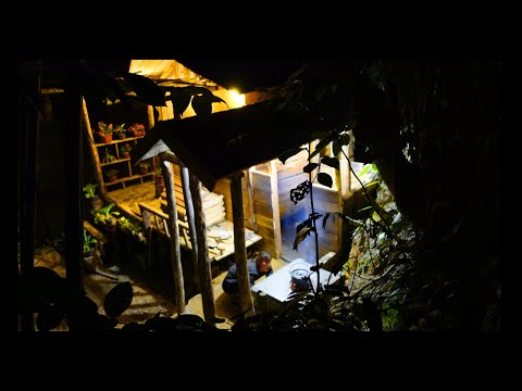 Off Grid Shower house and fireplace for the cabin in the forest - Ana Bushcraft