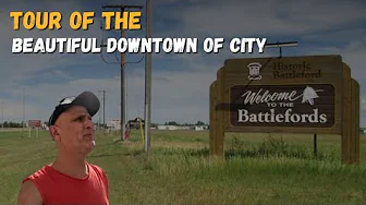 The North Battleford Saskatchewan, Tour of The Beautiful DOWNTOWN of City.