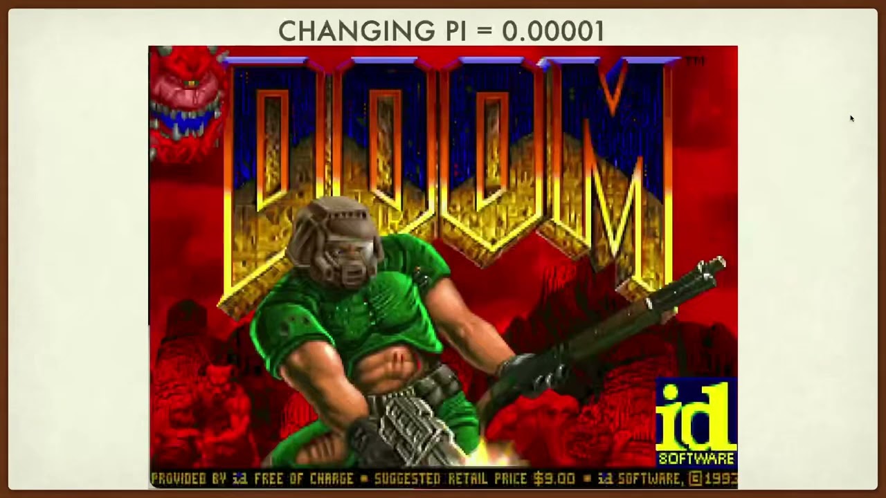 Non Euclidean Doom what happens to a game when pi is not 3 14159