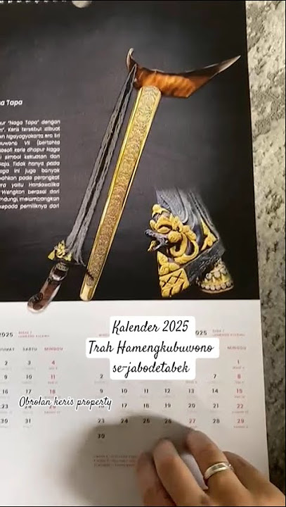 Kalender 2025 Trah Hamengkubuwono se-jabodetabek. #shorts