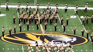 Marching MIZZOU plays exhibition at Champion of Champions Marching Band Festival. 10/14/23