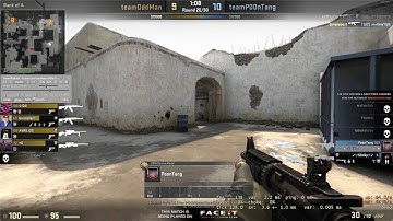 CSGO 1v4 clutch unedited