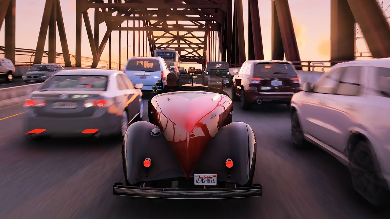 GTA 5 Breathtaking Graphics Mod With Real Life Traffic Mod Showcase On