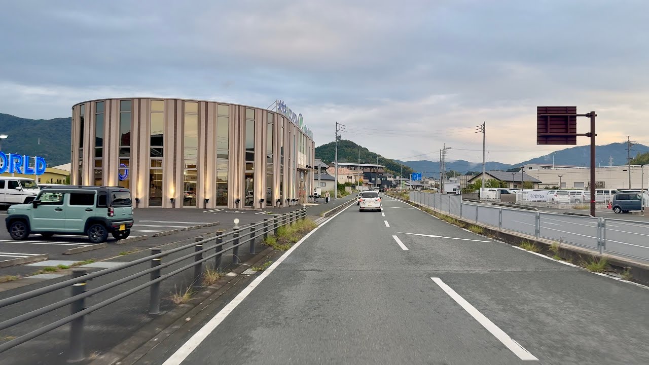 Almost Twilight Drive | Gamagori City Aichi Pref. | National Route 247 | JAPAN Road Trip | 4K HDR