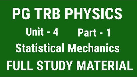 Pg trb physics /Unit 4/Study material/Statistical mechanics/Phase space/trb physics notes/ material