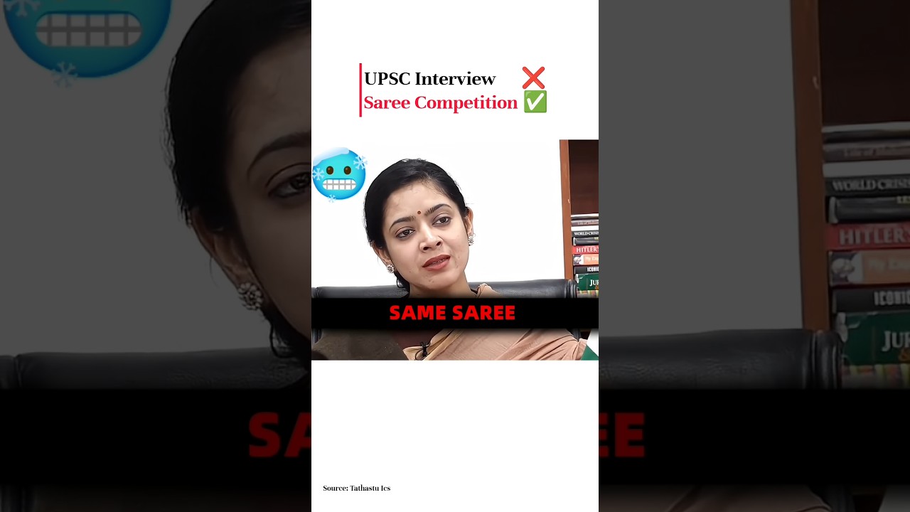 Upsc interview ❌ Saree Compitition ✅ #upsc #ias #viral