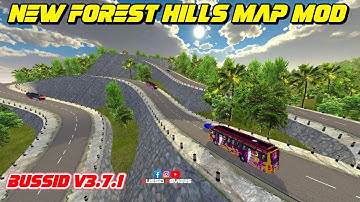 🎀🤩NEW FOREST HILLS MAP MOD BUSSID V3.7.1🔥😎