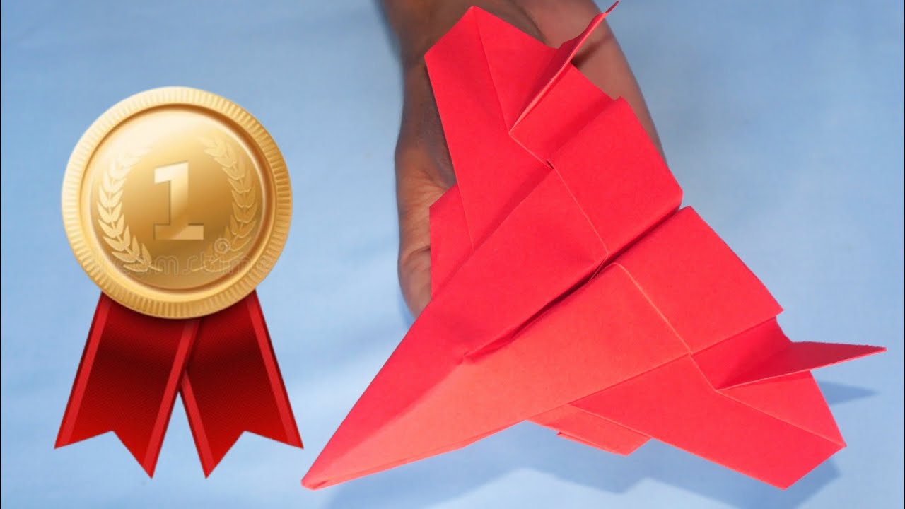 How to Make Paper Airplane Jet Fighter ️ Easy Origami Jet That Flies ...