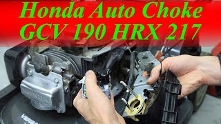 Honda Lawn Mower HRX217 GCV 190 Auto Choke Carburetor Replace Gaskets Not Working