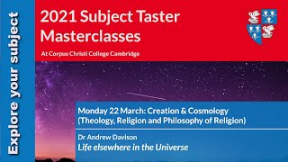 Masterclass in Theology with Dr Andrew Davison