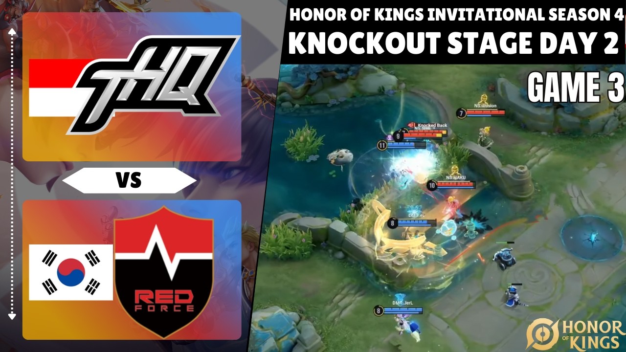 🇮🇩 Dominator Esports VS Nongshim RedForce 🇰🇷 | GAME 3 | HIGHLIGHTS | KSI4 | Knockout Stage Day 2