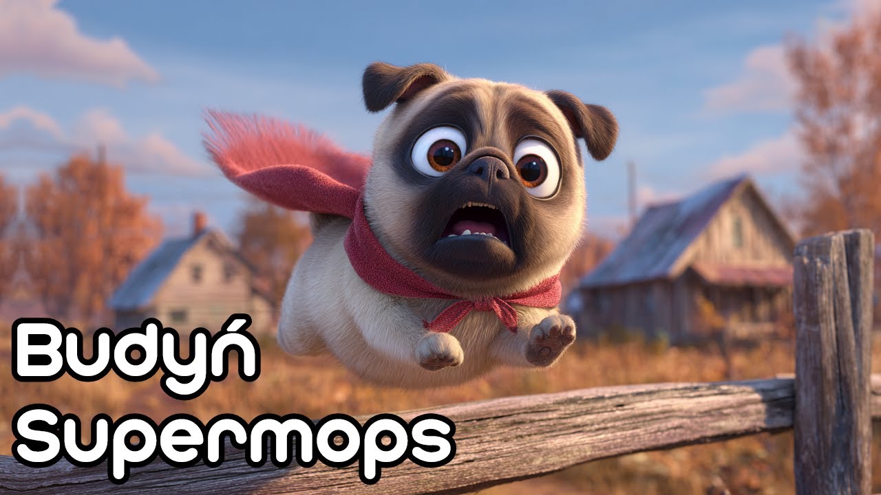 🐶 Mops Budyń i Tajemnica Supermocy 🦸‍♀️  | Bajka słuchowisko dla dzieci 🌙 | Audiobook 🎶
