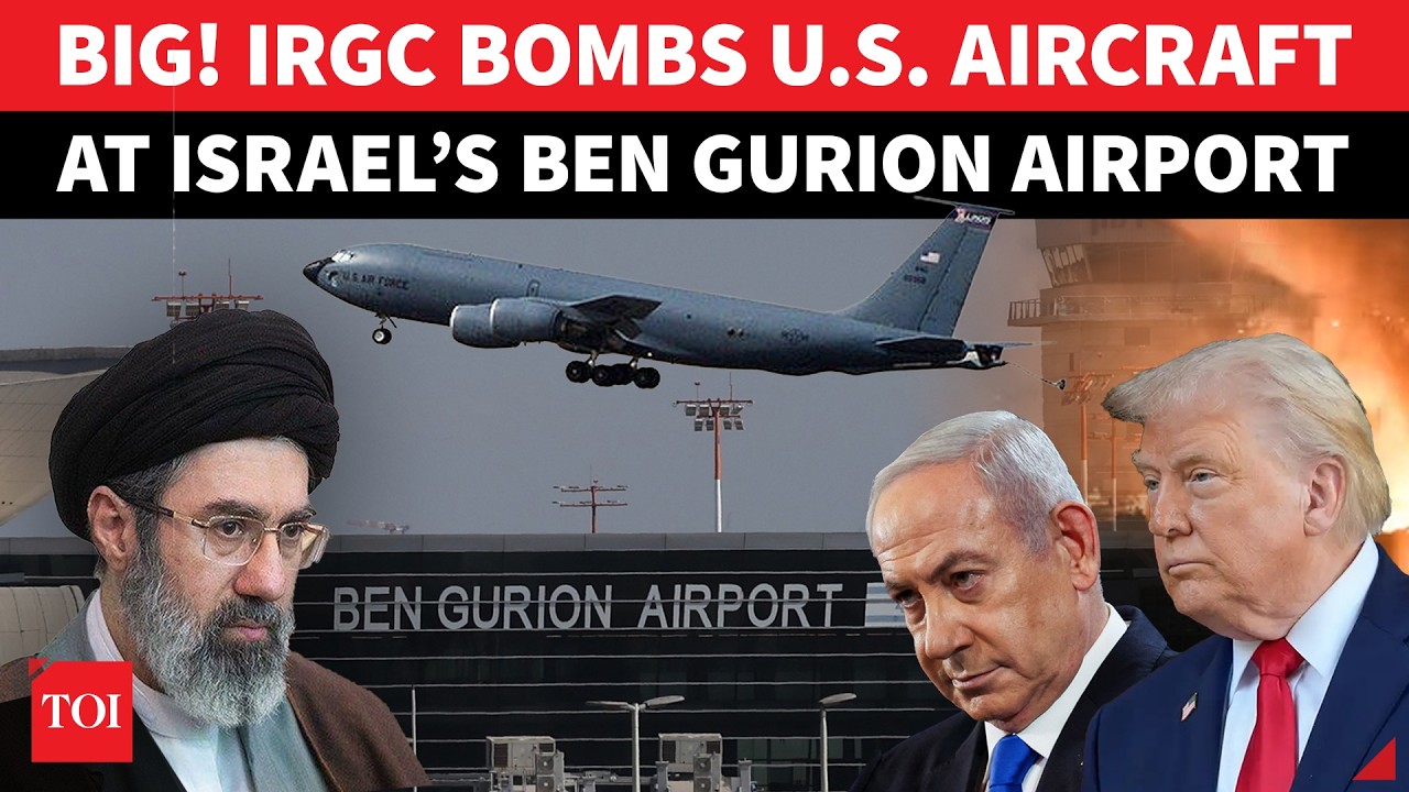 CHILLING VIDEO: Iran SMASHES US Aircraft At Ben Gurion Airport, ‘Warfare Sites’ In UAE | Watch