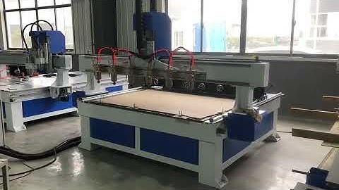 cnc router with 6 heads / multi heads cnc router videos