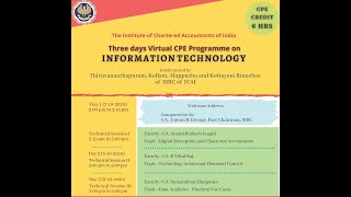 ( Day 03 )THREE DAYS VIRTUAL CPE PROGRAMME ON INFORMATION TECHNOLOGY