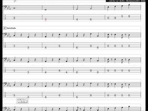 いきものがかり　あしたのそら　ベースTAB譜