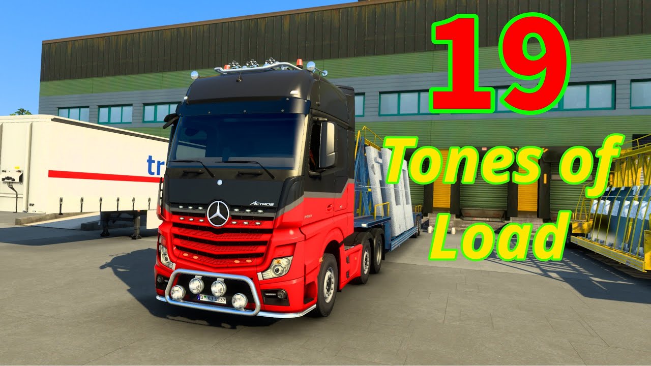 Hauling 19 Tones of Concrete - Euro Truck Simulator 2 - 